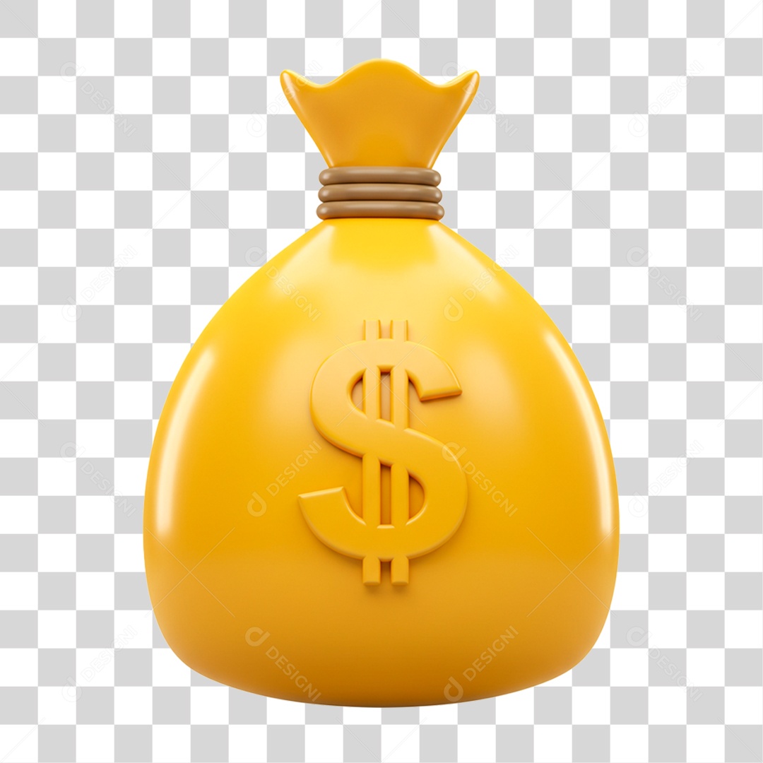 Saco de Dinheiro PNG Transparente