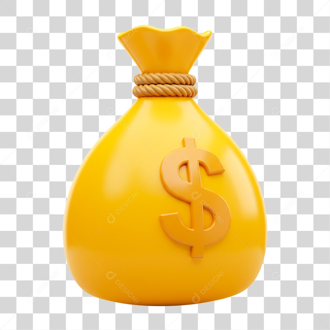 Saco de Dinheiro PNG Transparente
