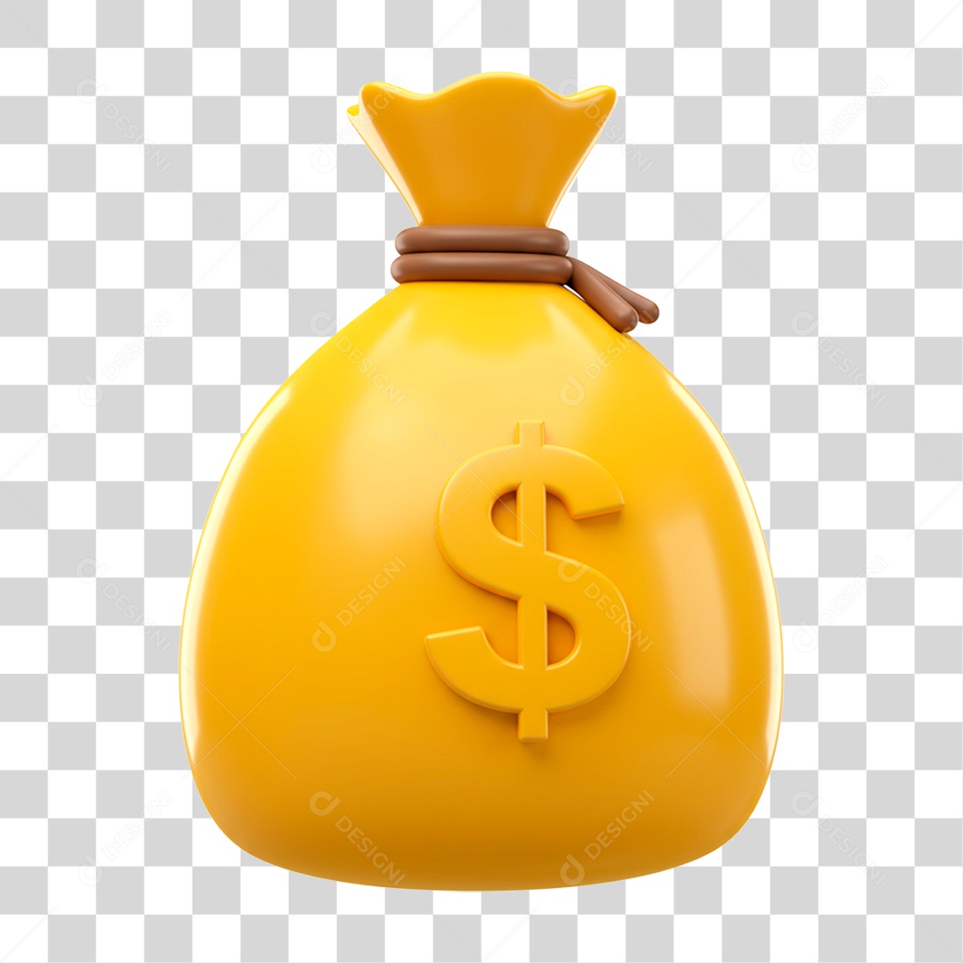 Saco de Dinheiro PNG Transparente