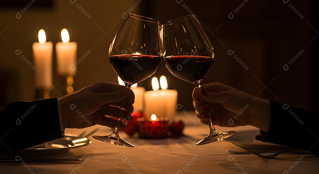 Pessoas sobre um restaurante tomando vinho em um jantar