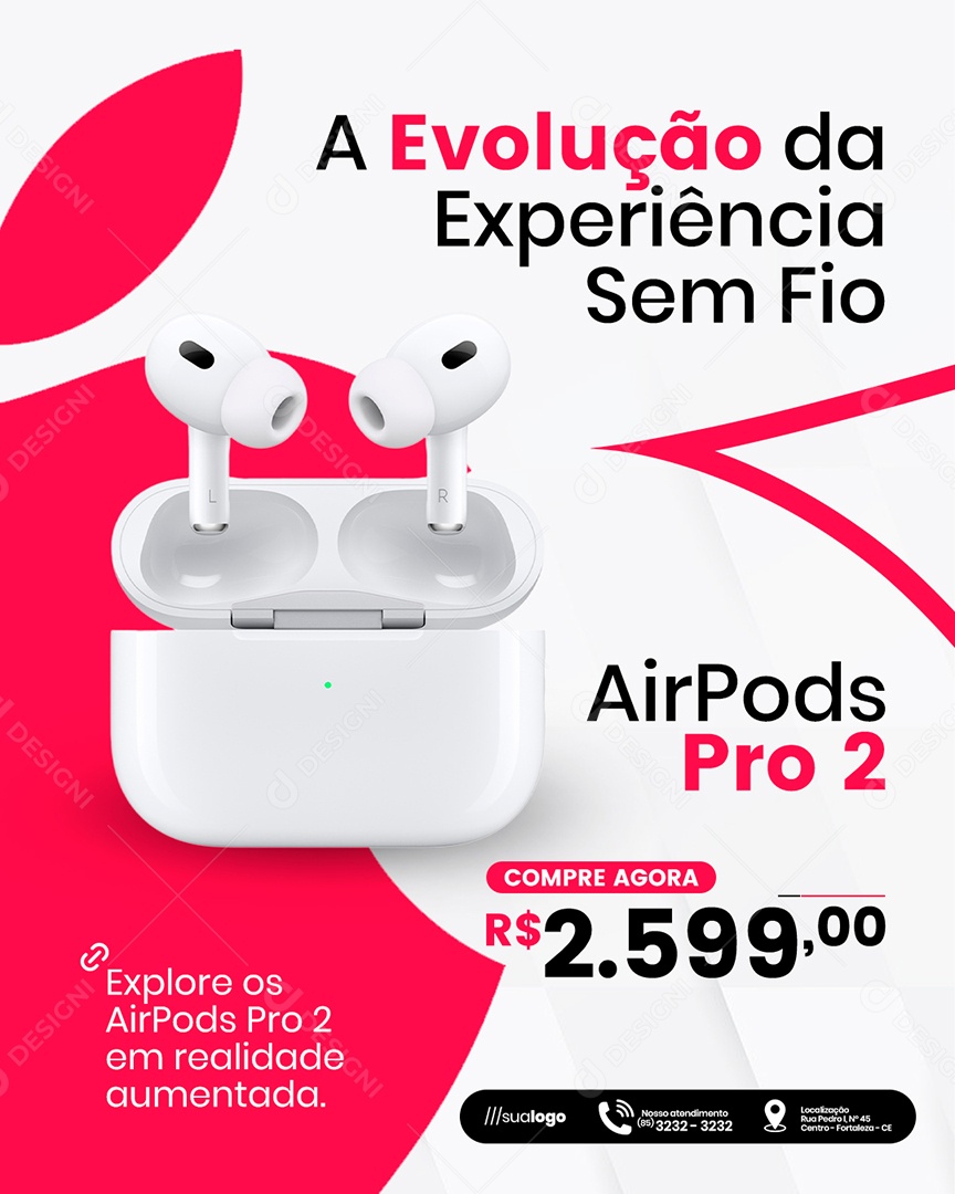 Loja de Eletrônicos A Evolução da Experiência Sem Fio Social Media PSD Editável