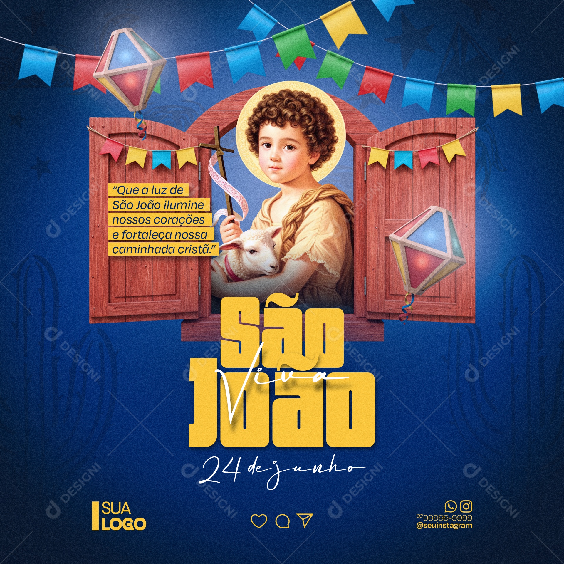 São João 24 de Junho Social Media PSD Editável