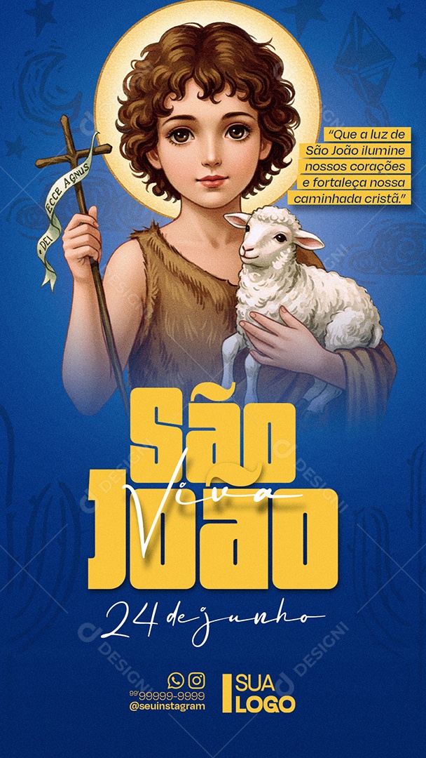 Story São João 24 de Junho Social Media PSD Editável