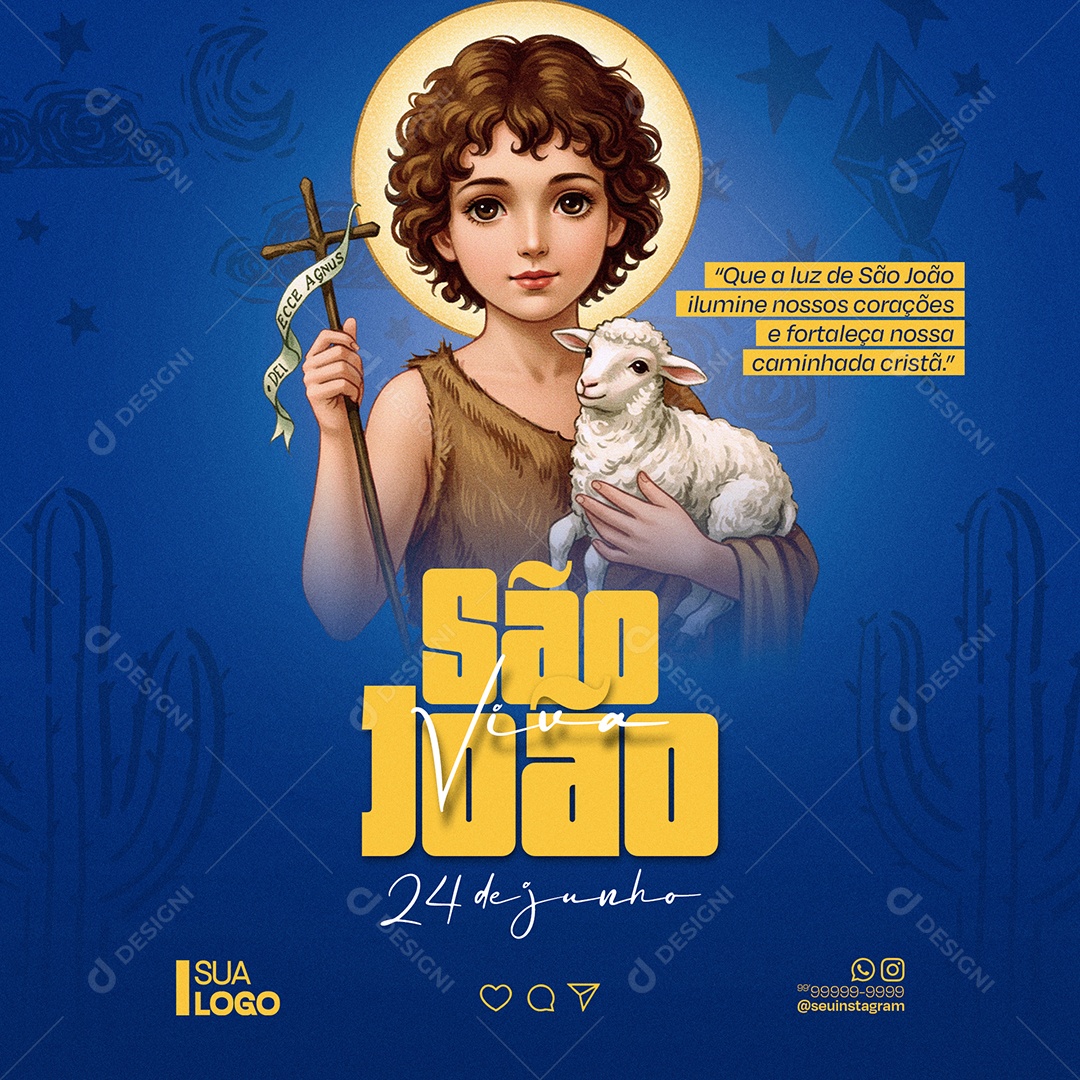 São João 24 de Junho Social Media PSD Editável
