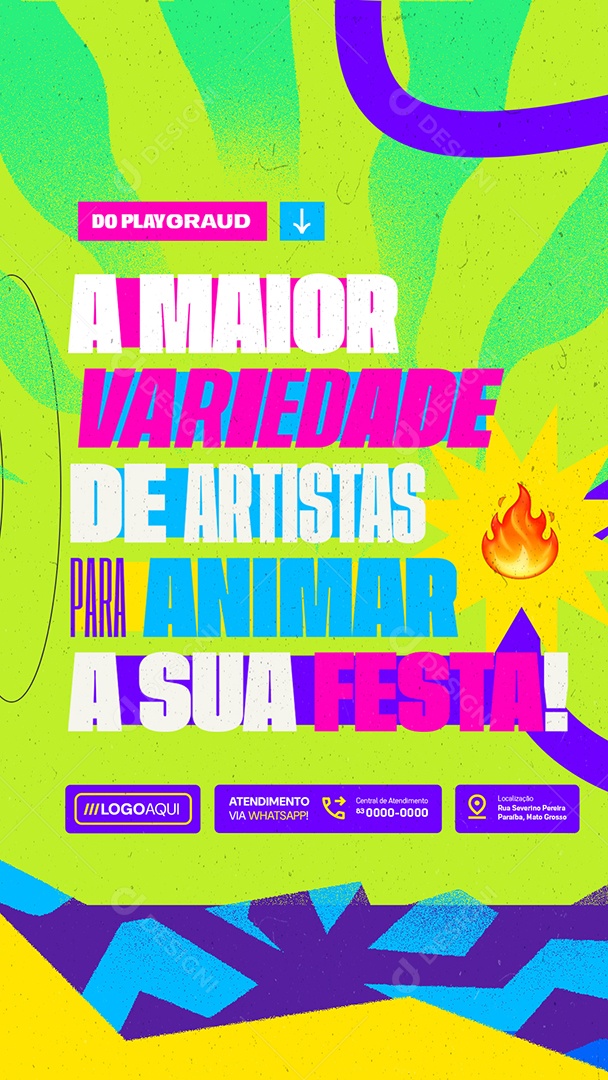 Story Shows Do Playgraud A Maior Variedade de Artistas para Animar Social Media PSD Editável