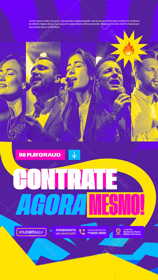 Story Shows Do Playgraud Contrate Agora Mesmo Social Media PSD Editável