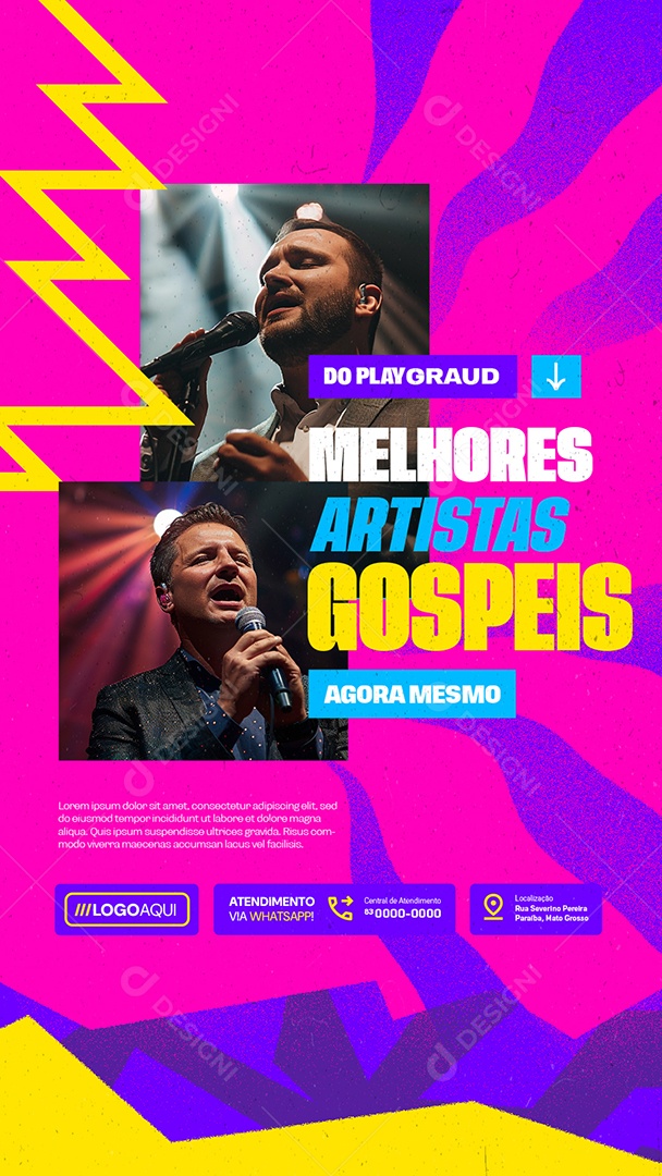 Story Shows Do Playgraud Melhores Artistas Cospeis Social Media PSD Editável