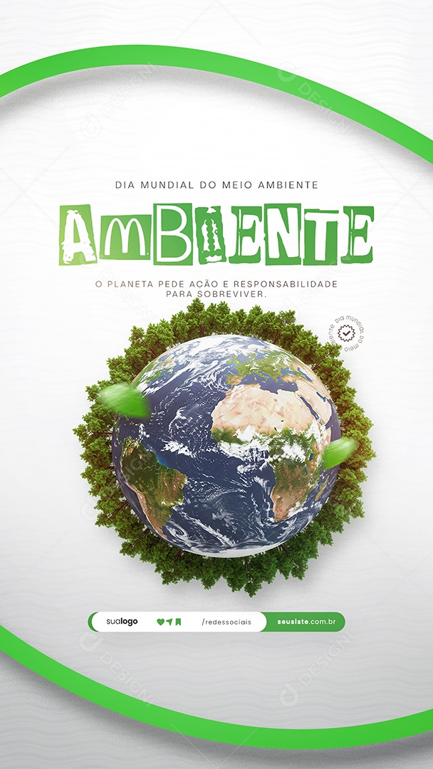 05 de Junho Dia Mundial do Meio Ambiente Social Media PSD Editável