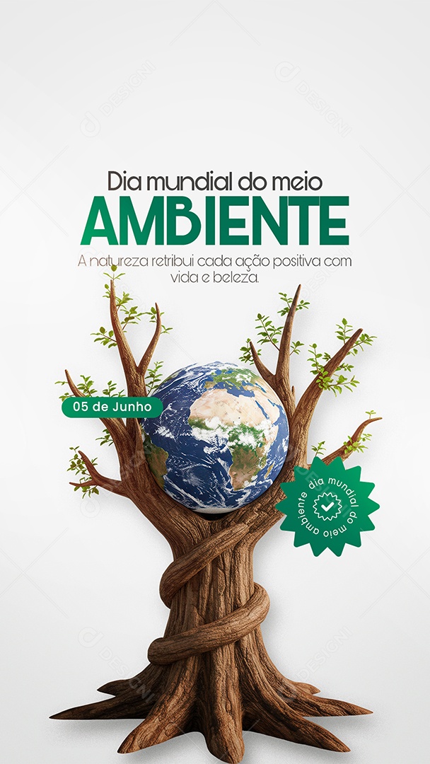 05 de Junho Dia Mundial do Meio Ambiente Social Media PSD Editável