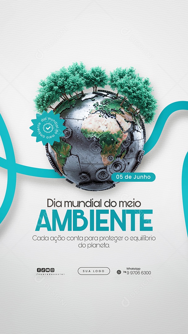 05 de Junho Dia Mundial do Meio Ambiente Social Media PSD Editável