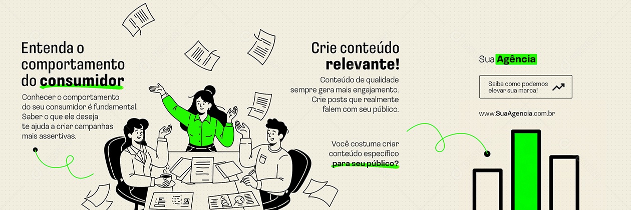Carrossel Marketing Digital Publicidade Crie Conteúdo Relevante Social Media PSD Editável