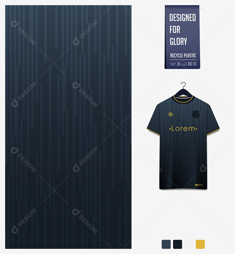 Modelo de Camisa de Futebol Ilustração Vetor EPS