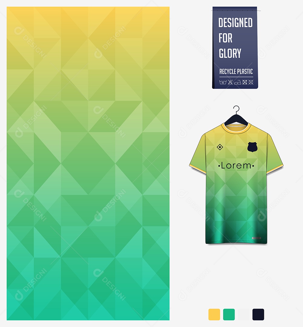 Modelo de Camisa de Futebol Ilustração Vetor EPS
