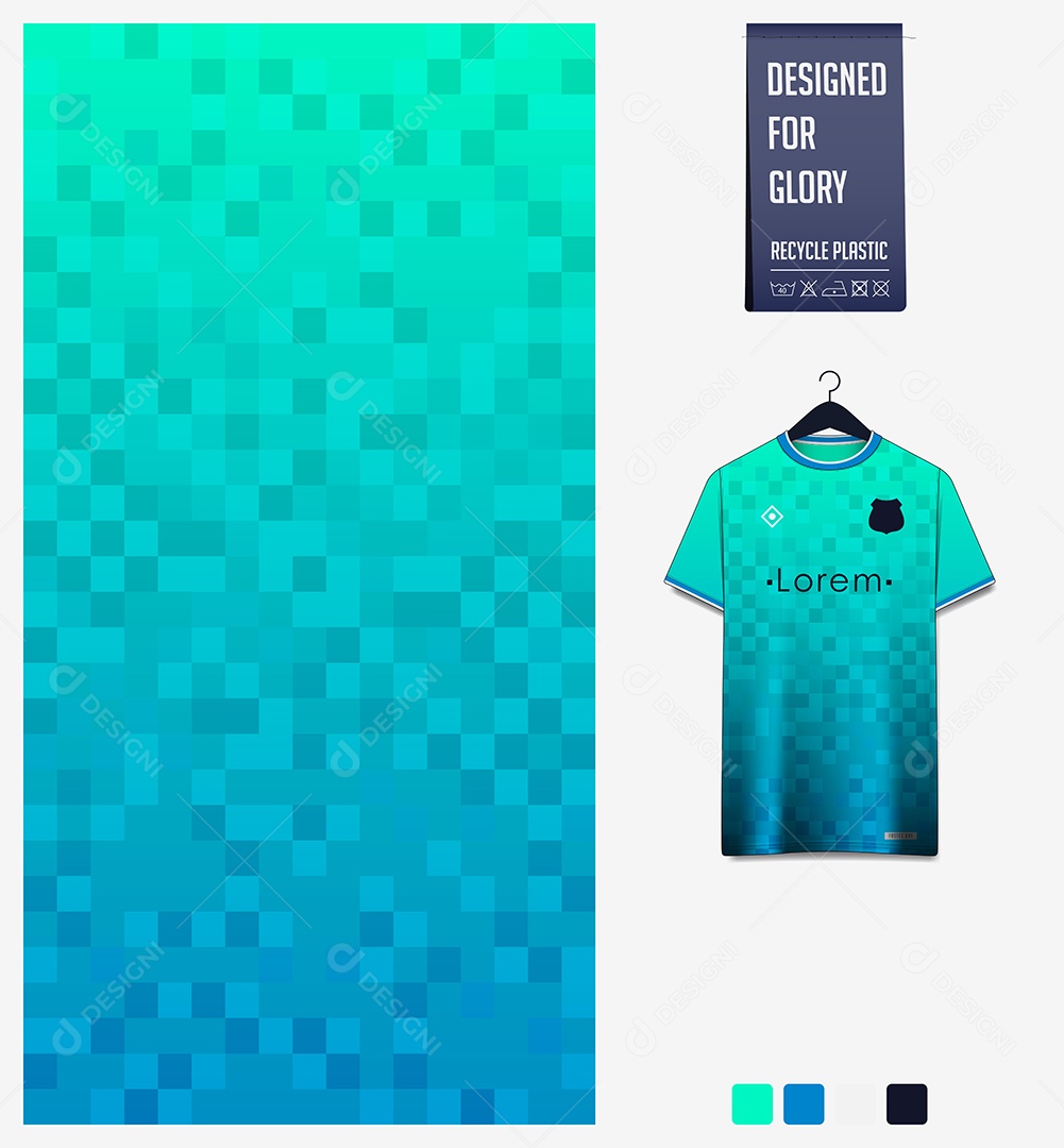 Modelo de Camisa de Futebol Ilustração Vetor EPS