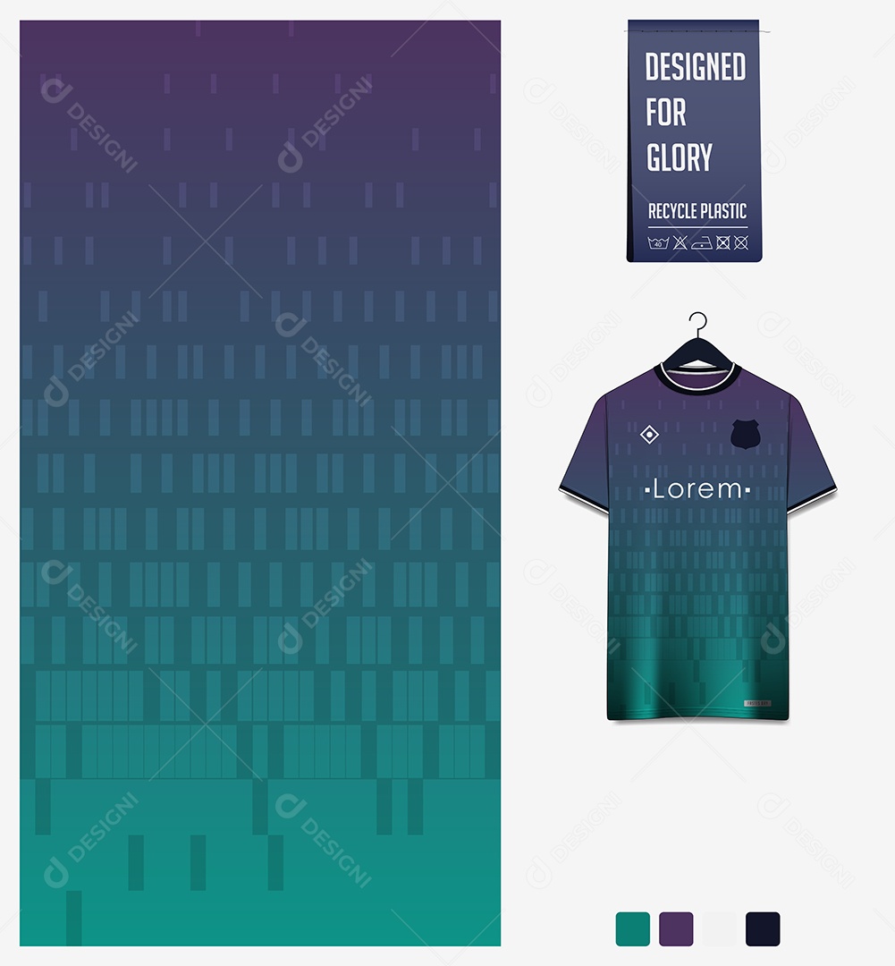 Modelo de Camisa de Futebol Ilustração Vetor EPS