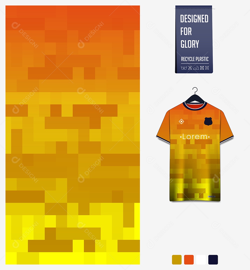 Modelo de Camisa de Futebol Ilustração Vetor EPS