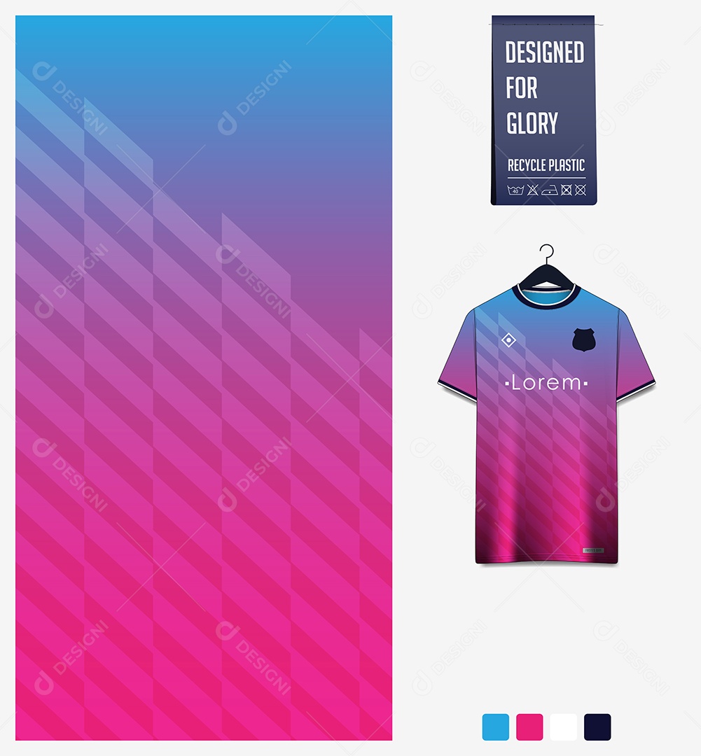 Modelo de Camisa de Futebol Ilustração Vetor EPS
