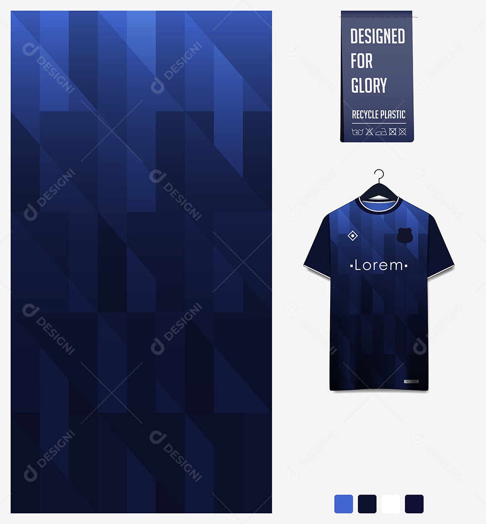 Modelo de Camisa de Futebol Ilustração Vetor EPS