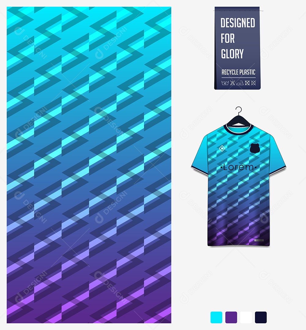 Modelo de Camisa de Futebol Ilustração Vetor EPS