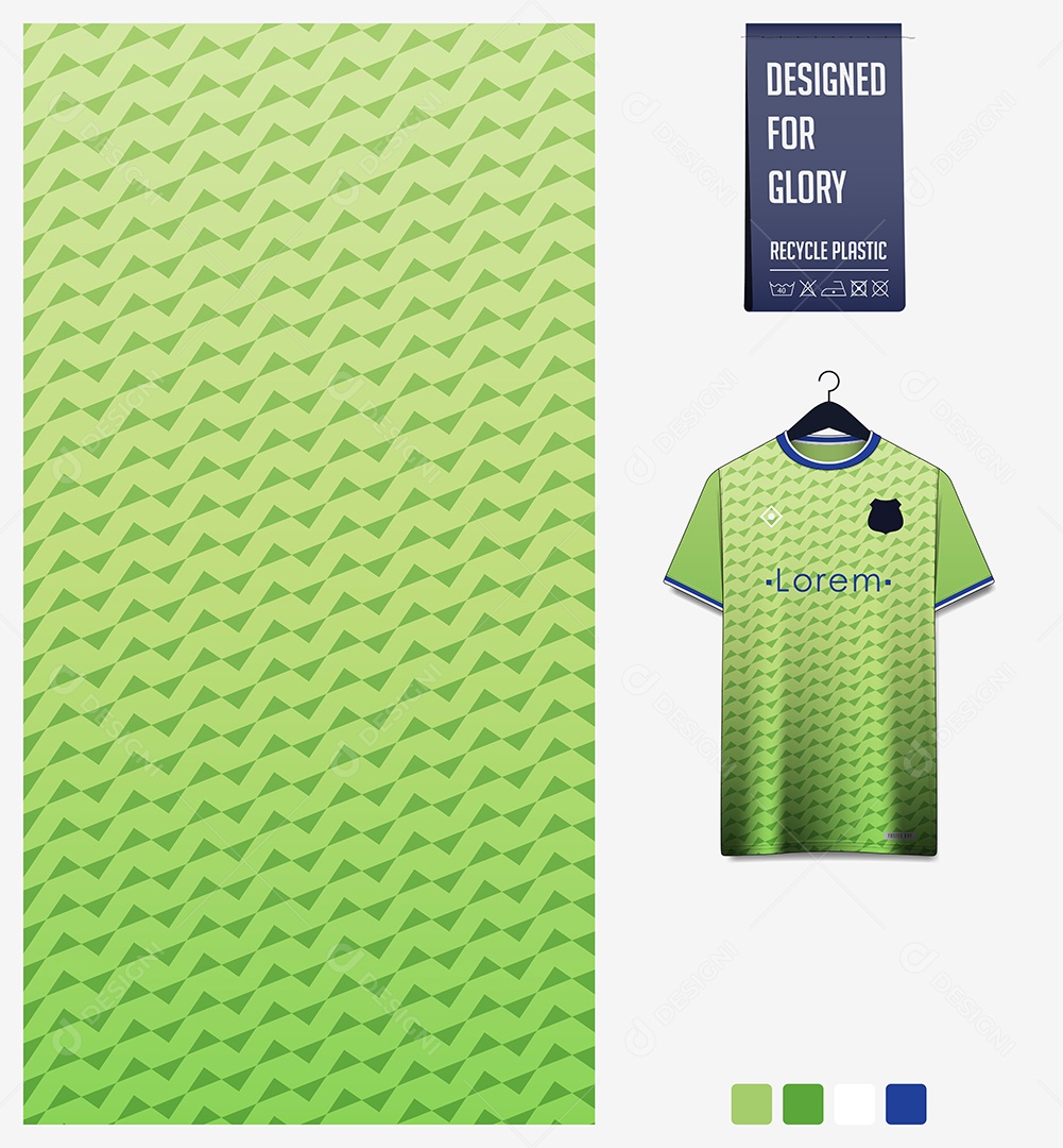 Modelo de Camisa de Futebol Ilustração Vetor EPS