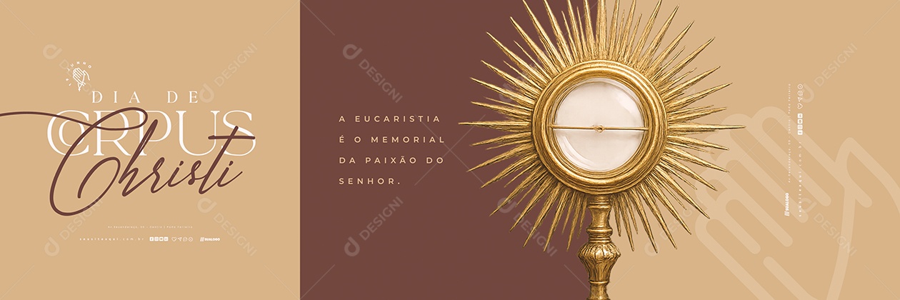 Carrossel Dia De Corpus Christi 19 De Junho Social Media PSD Editável