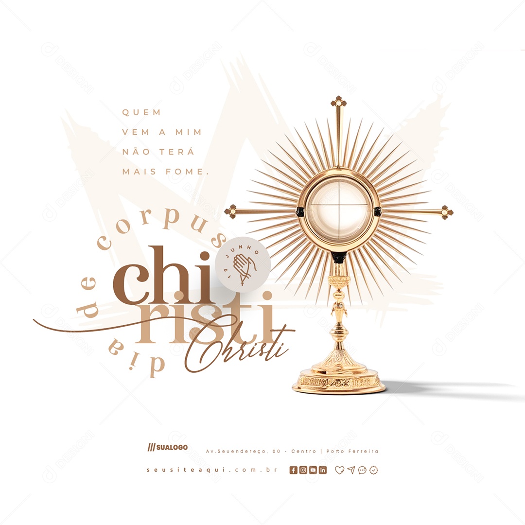 Dia De Corpus Christi 19 De Junho Social Media PSD Editável