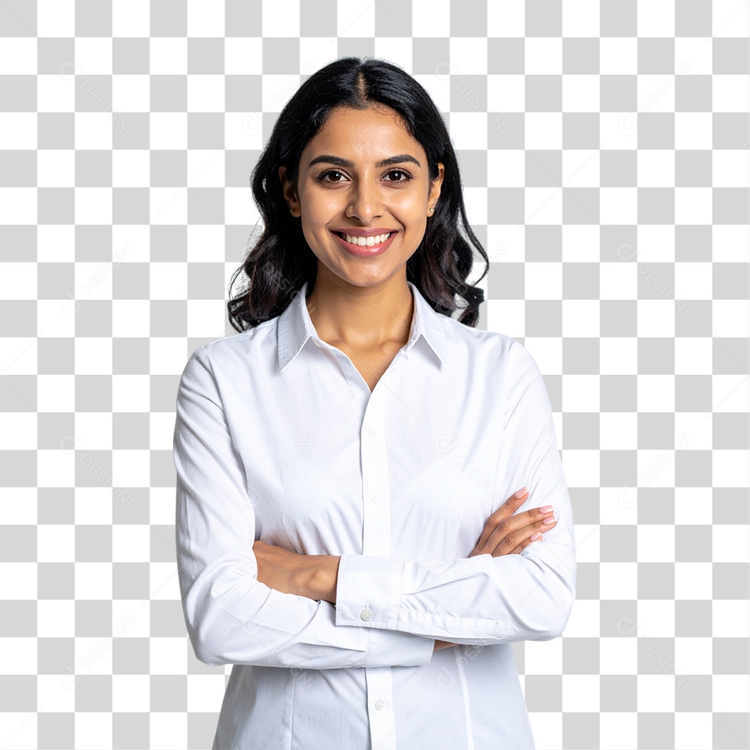 Mulher Brasileira Sorrindo PNG Transparente