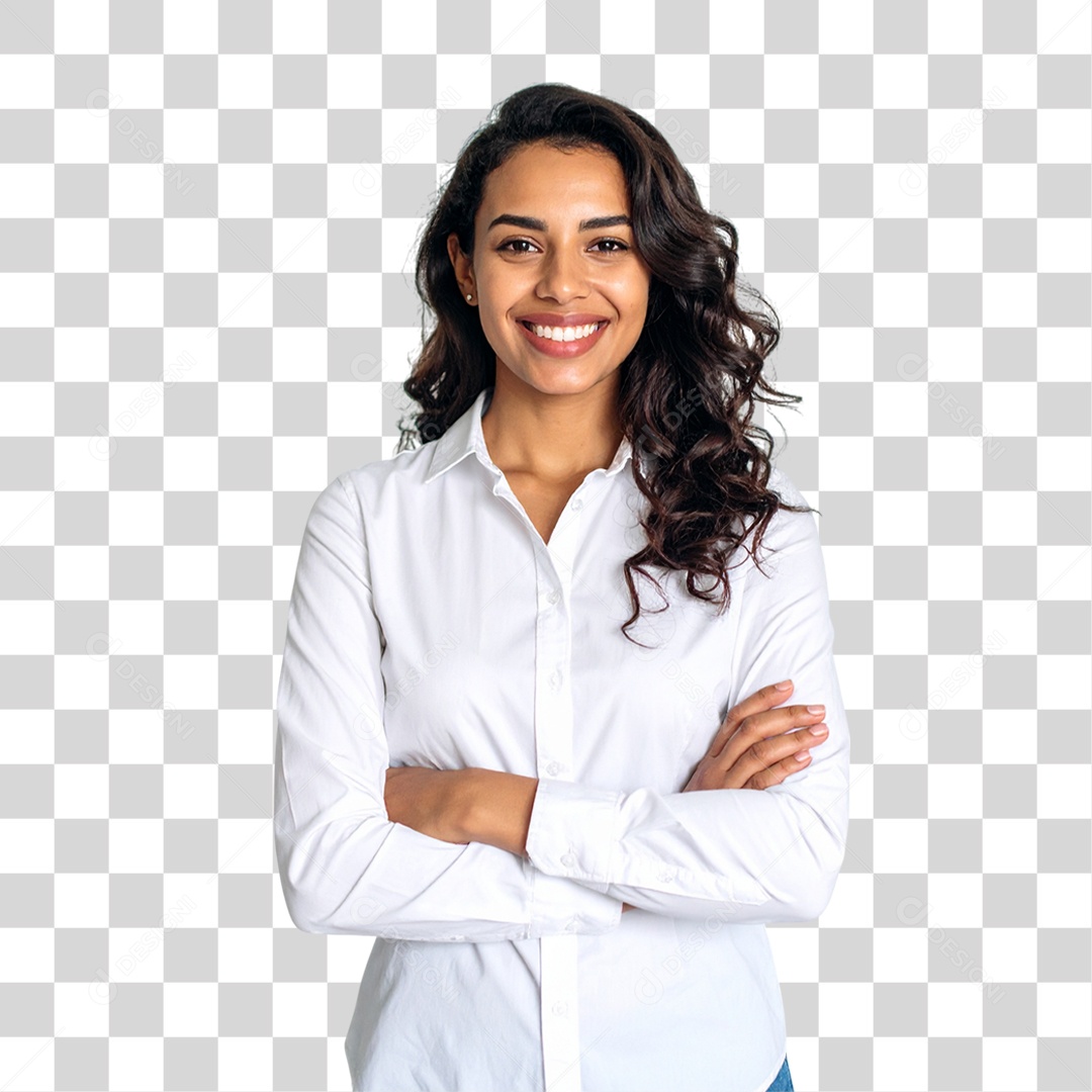 Mulher Brasileira Sorrindo PNG Transparente