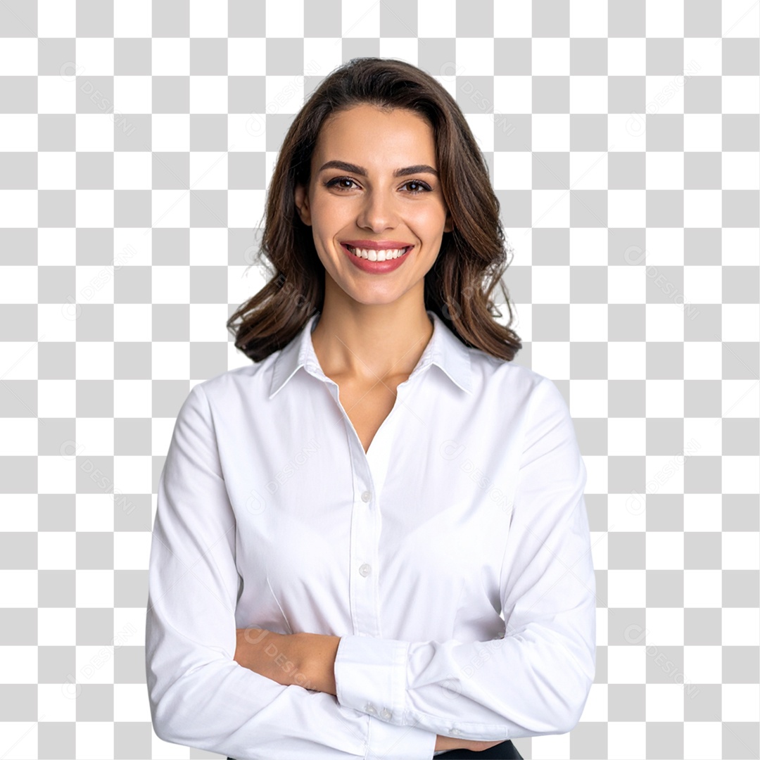 Mulher Brasileira Sorrindo PNG Transparente