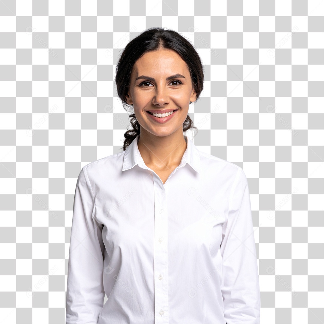 Mulher Brasileira Sorrindo PNG Transparente
