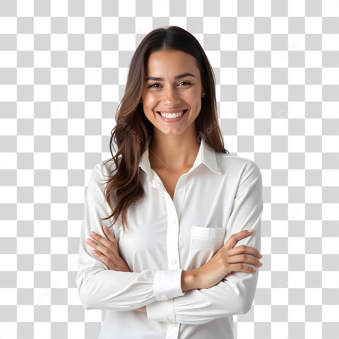 Mulher Brasileira Sorrindo PNG Transparente