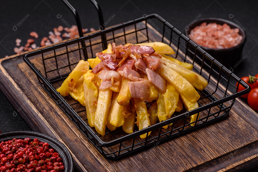 Salada fresca em uma mesa concreto
