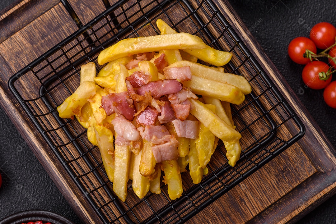 Salada fresca em uma mesa concreto