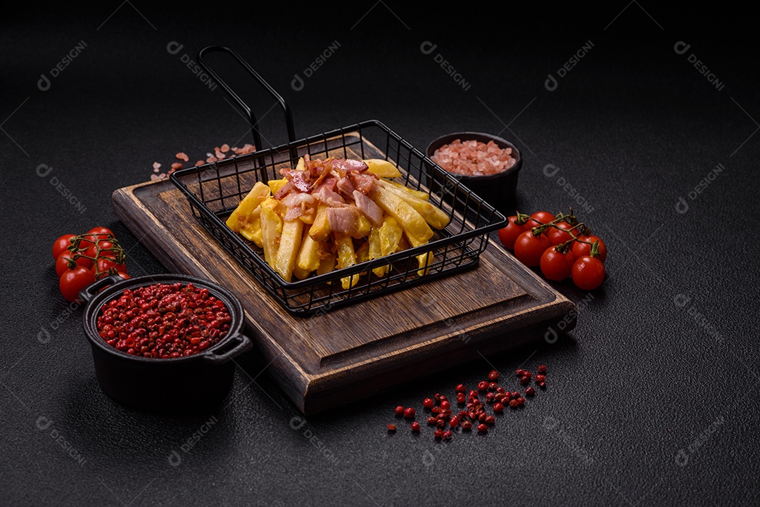 Salada fresca em uma mesa concreto