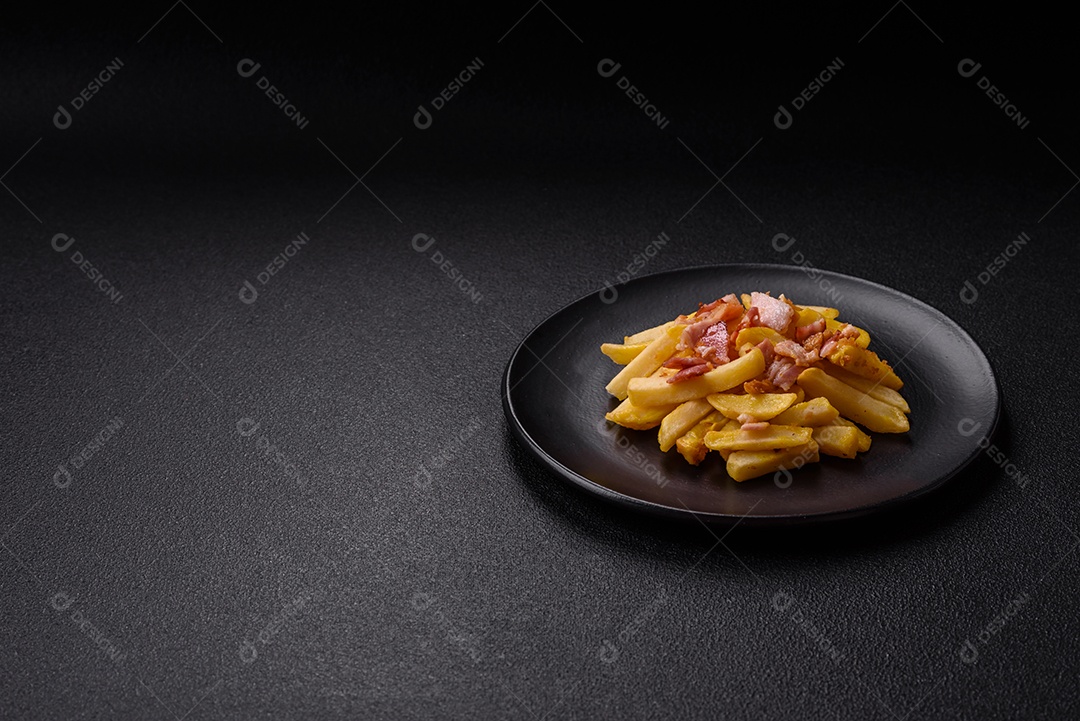 Salada fresca em uma mesa concreto