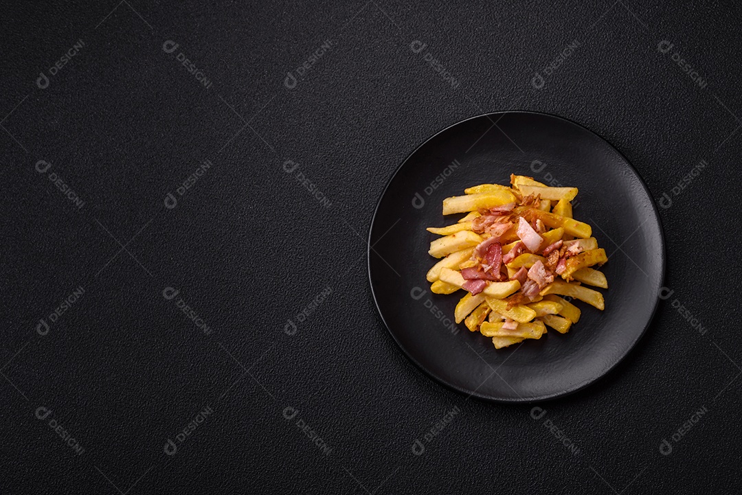 Salada fresca em uma mesa concreto