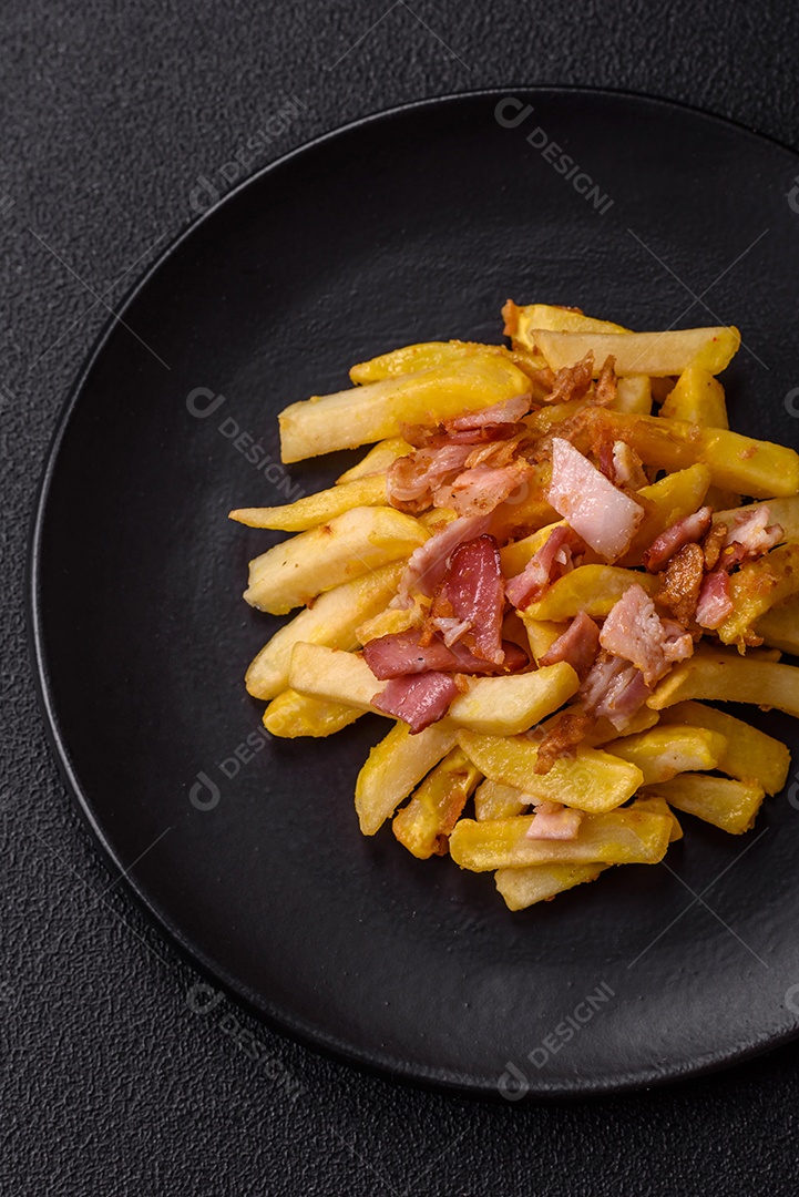 Salada fresca em uma mesa concreto
