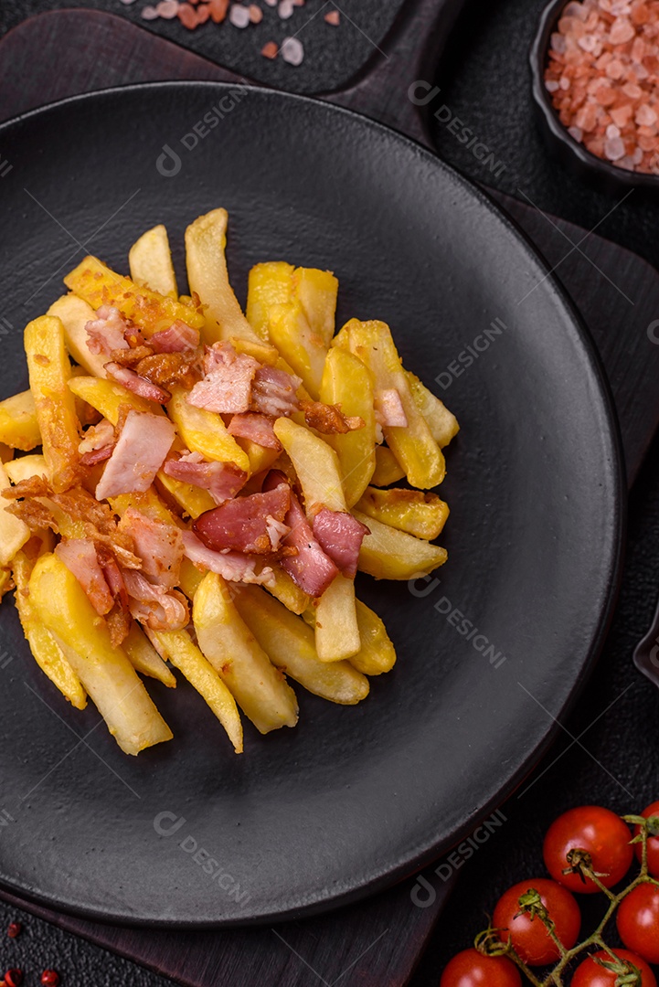Salada fresca em uma mesa concreto