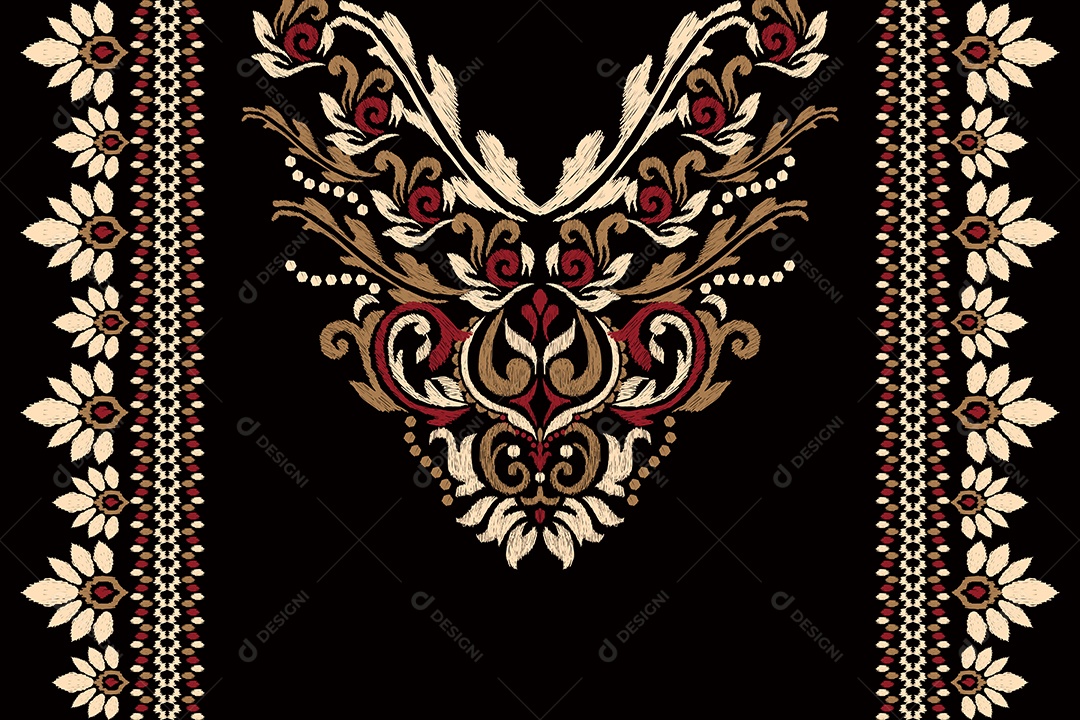 Colar Étnico Ilustração Vetor EPS