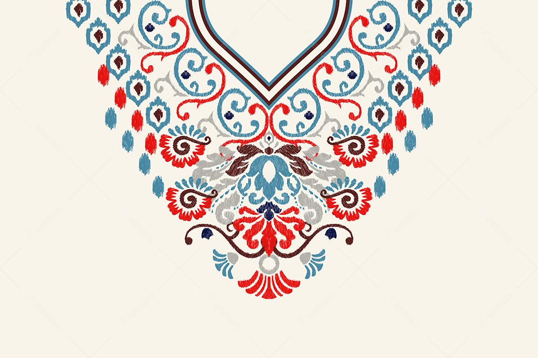 Colar Étnico Ilustração Vetor EPS