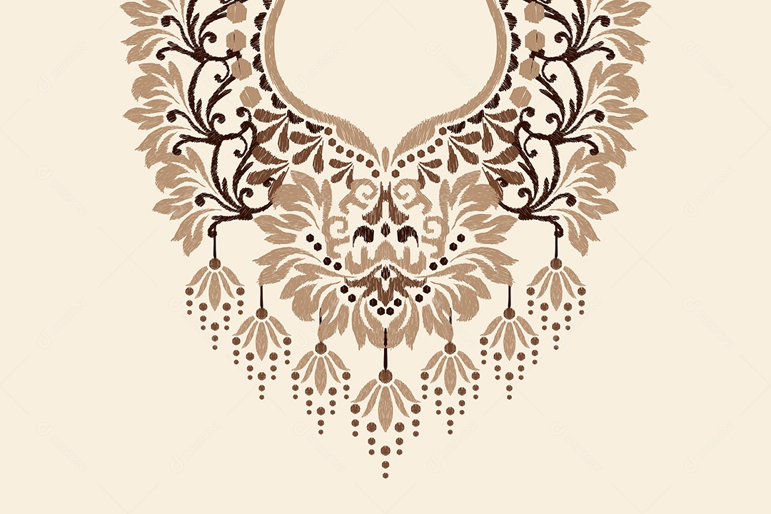 Colar Étnico Ilustração Vetor EPS