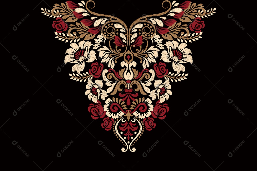 Colar Étnico Ilustração Vetor EPS