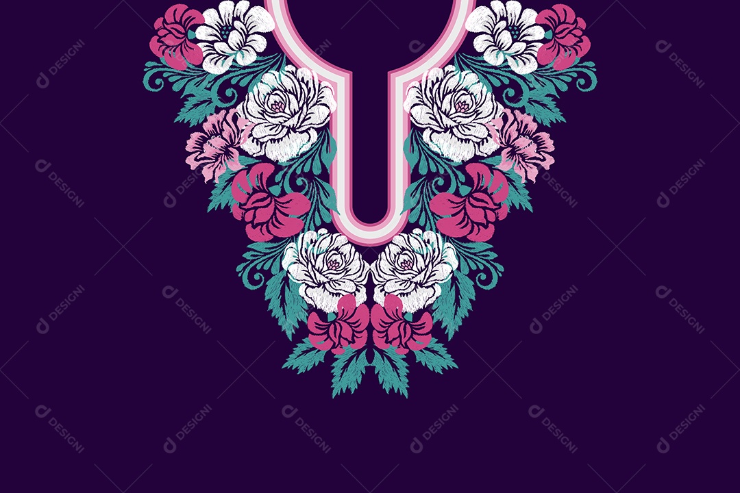 Colar Étnico Ilustração Vetor EPS