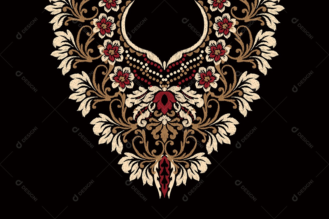 Colar Étnico Ilustração Vetor EPS