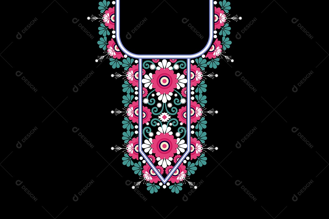 Colar Étnico Ilustração Vetor EPS