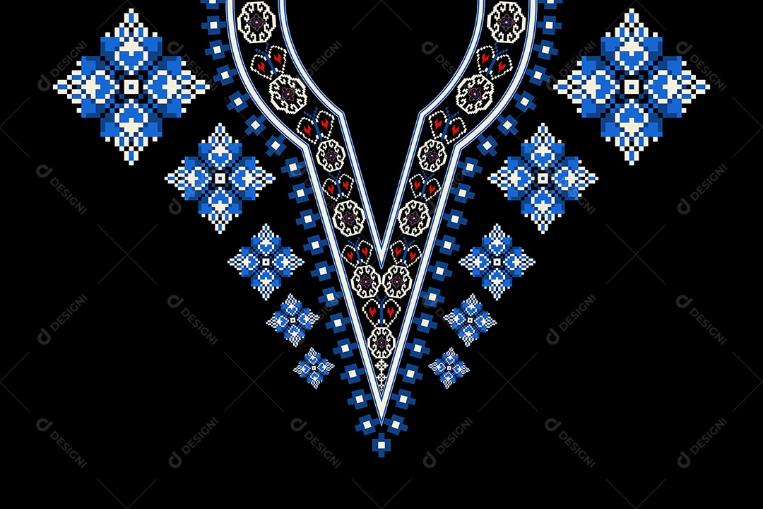 Colar Étnico Ilustração Vetor EPS