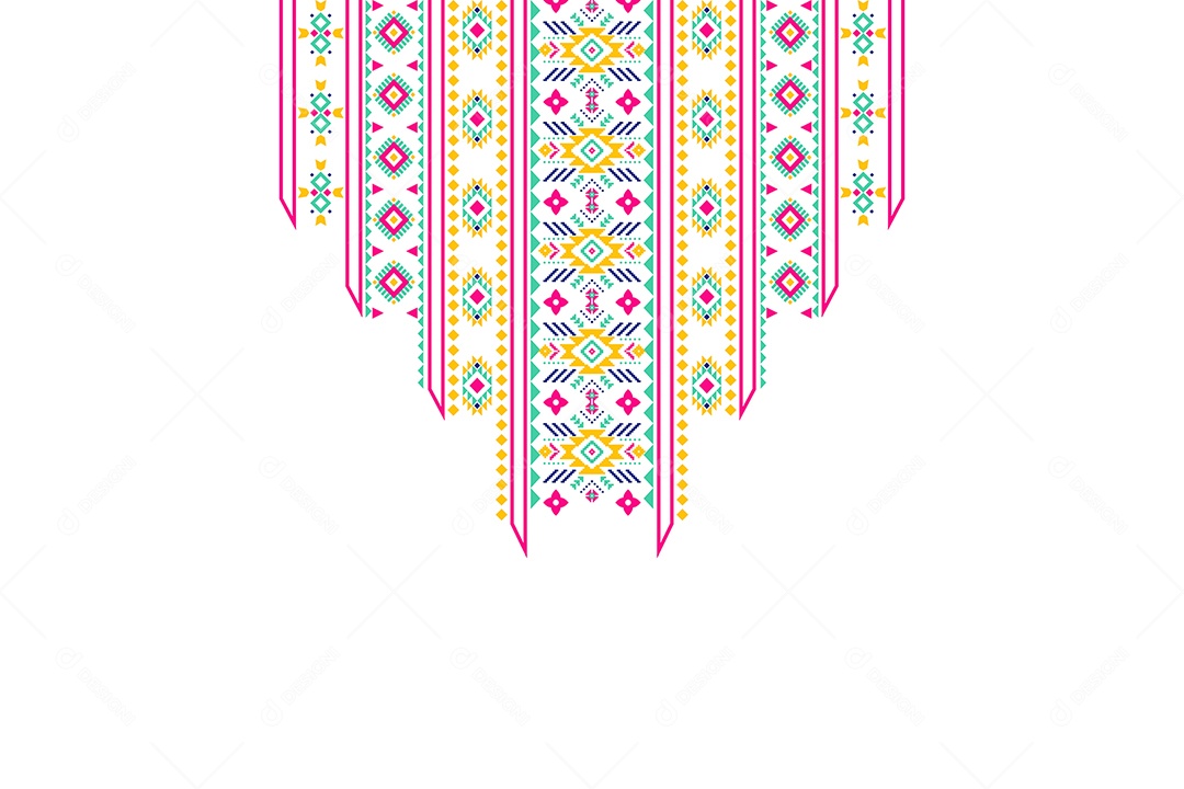 Colar Étnico Ilustração Vetor EPS