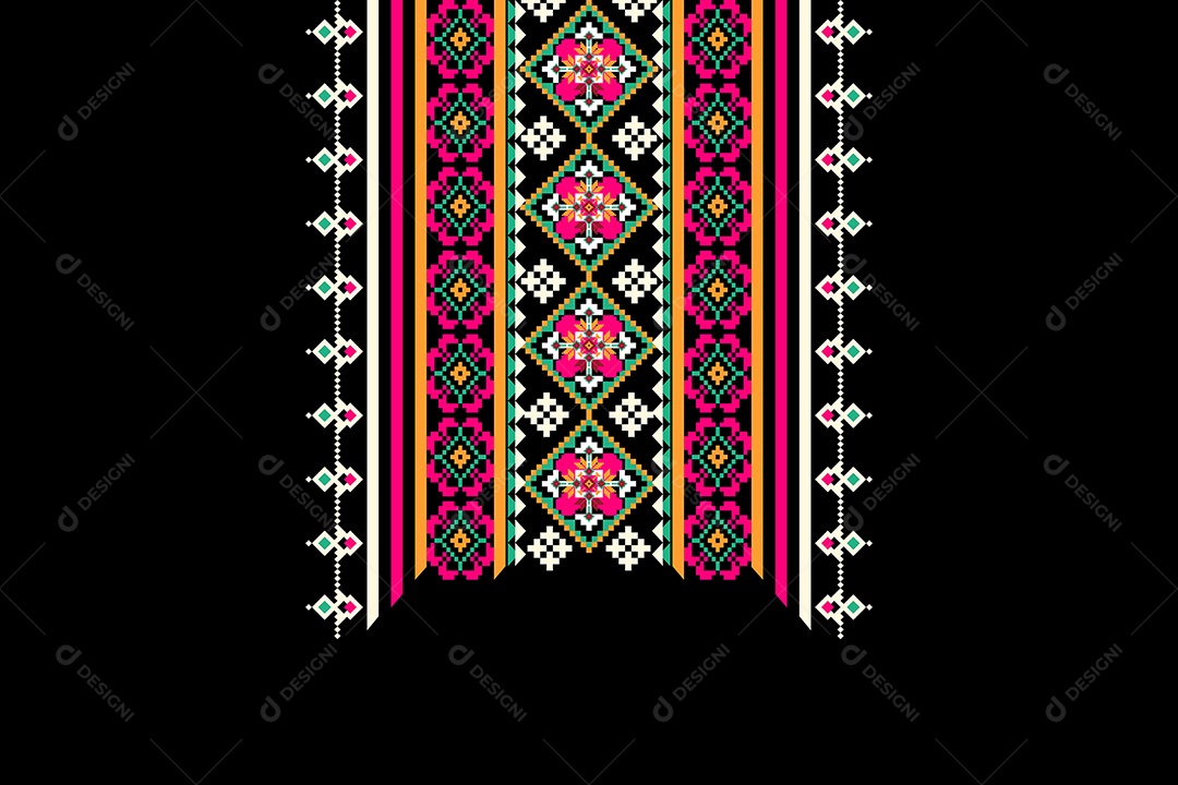 Colar Étnico Ilustração Vetor EPS