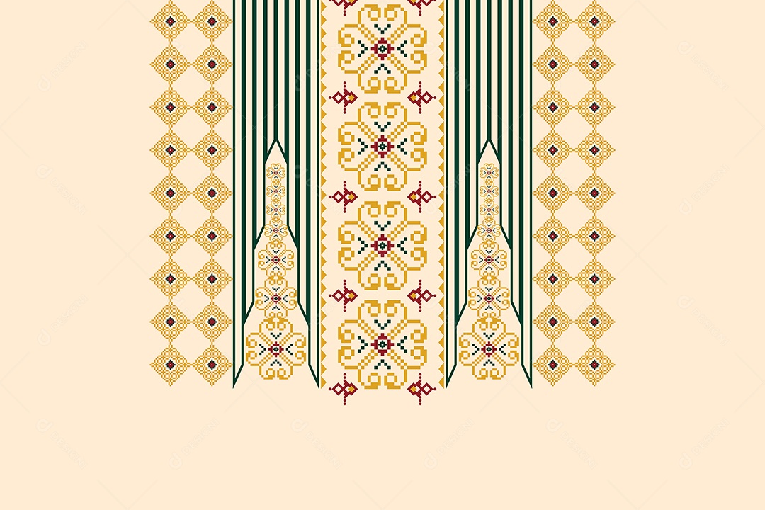 Colar Étnico Ilustração Vetor EPS