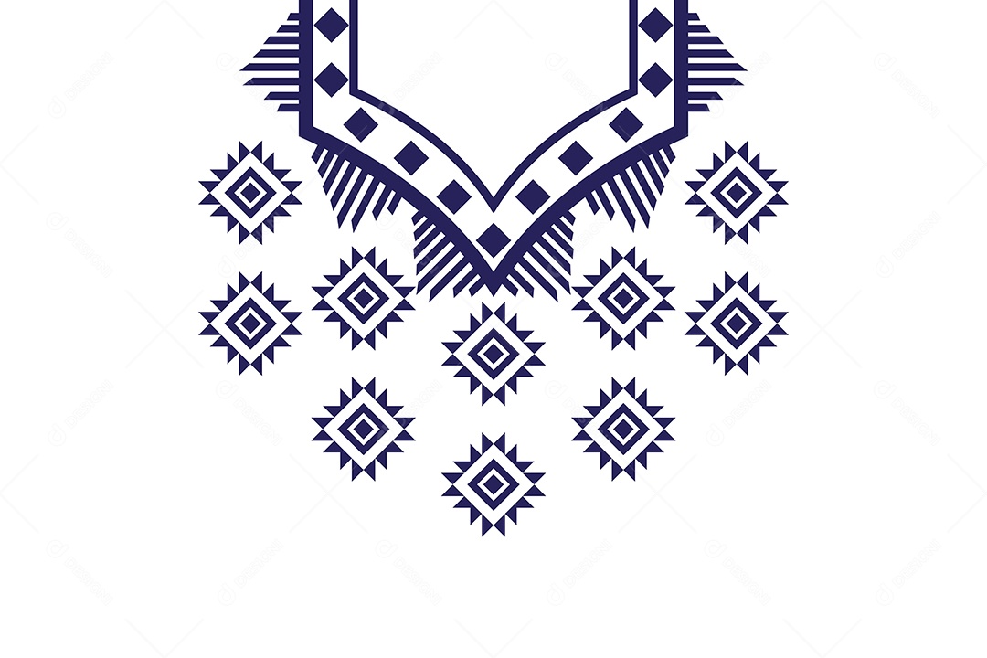 Colar Étnico Ilustração Vetor EPS